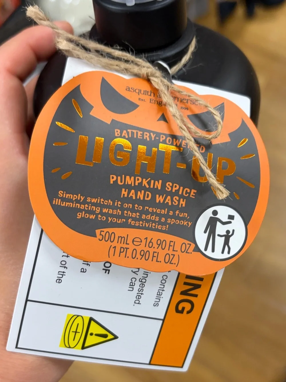 NWT ⚜️🖤⚜️ ASQUITH & SOMERSET Pumpkin Spice Light Up Hand Wash 500ml